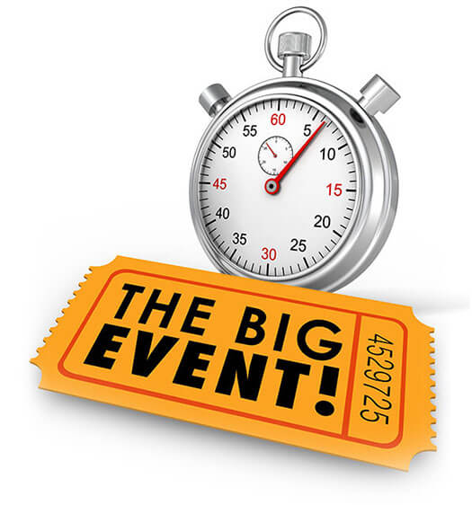 EventPro event timer illustration representing efficient event planning